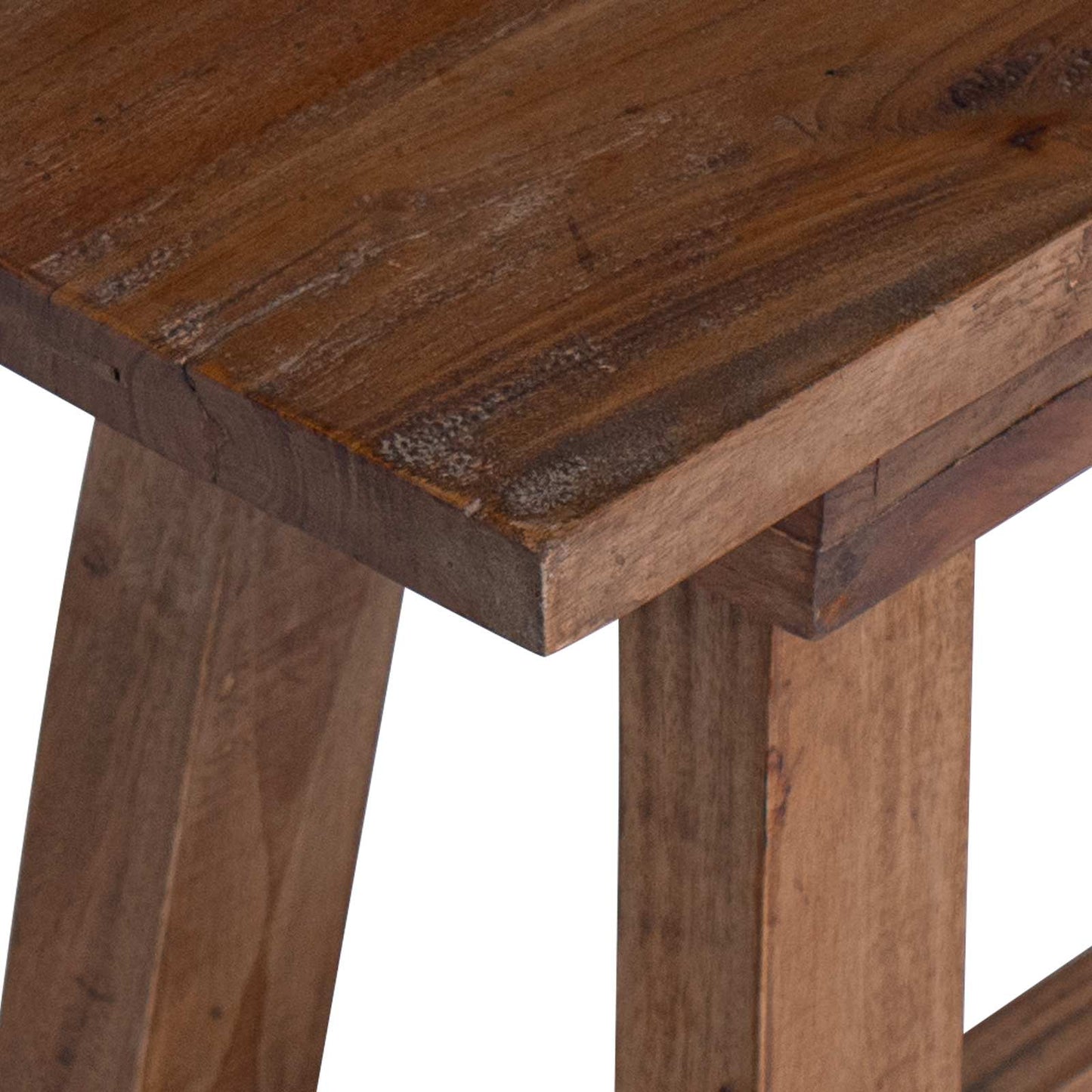 vidaXL παγκάκι Φυσικό 50,5 x 25 x 47,5 εκ. Μασίφ ξύλο μαόνι