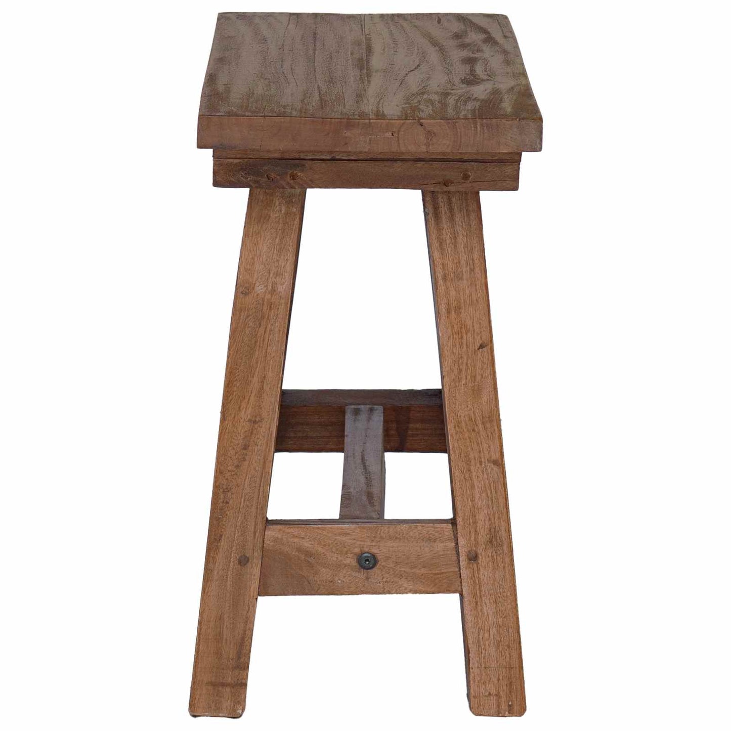 vidaXL παγκάκι Φυσικό 50,5 x 25 x 47,5 εκ. Μασίφ ξύλο μαόνι