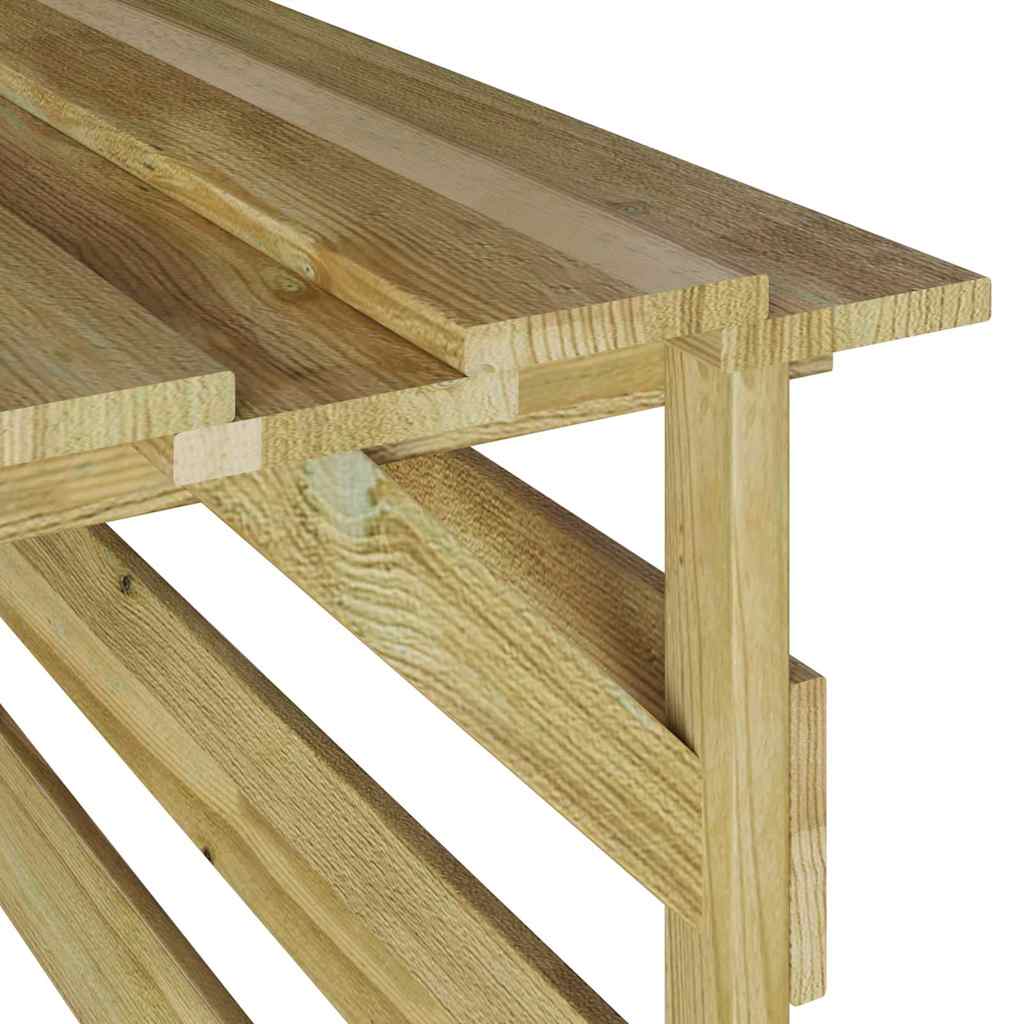 vidaXL Γκαράζ για ρομποτική μηχανή γκαζόν Καφέ 84 x 80 x 56 εκ