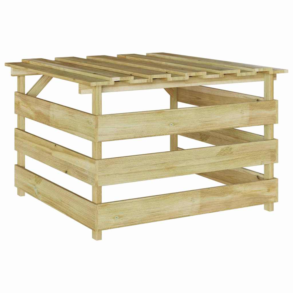 vidaXL Γκαράζ για ρομποτική μηχανή γκαζόν Καφέ 84 x 80 x 56 εκ