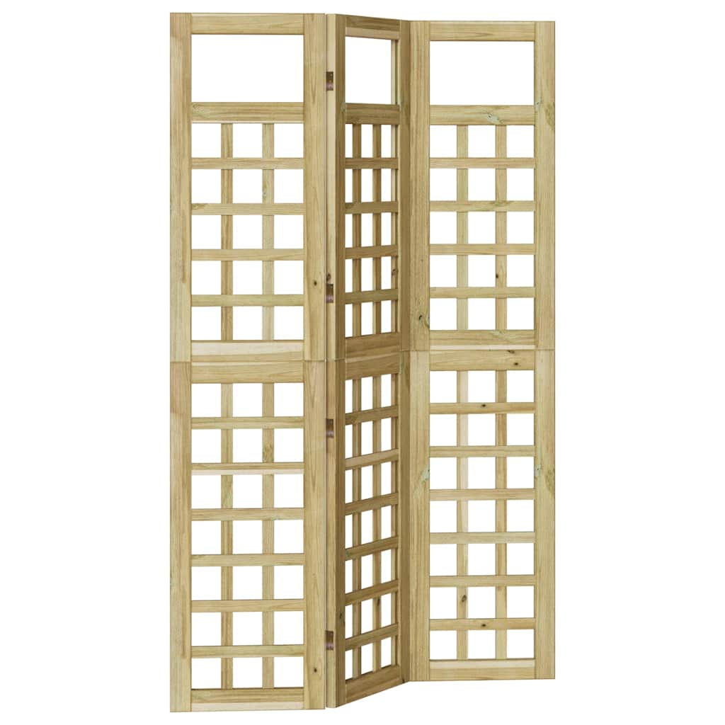 vidaXL Οθόνη Ιδιωτικότητας Μέλι Καφέ 121 x 180 cm Στερεό ξύλο πεύκου
