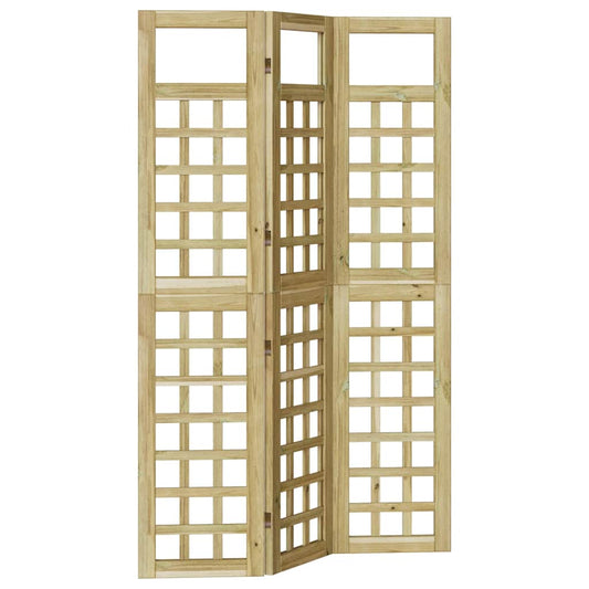 vidaXL Οθόνη Ιδιωτικότητας Μέλι Καφέ 121 x 180 cm Στερεό ξύλο πεύκου