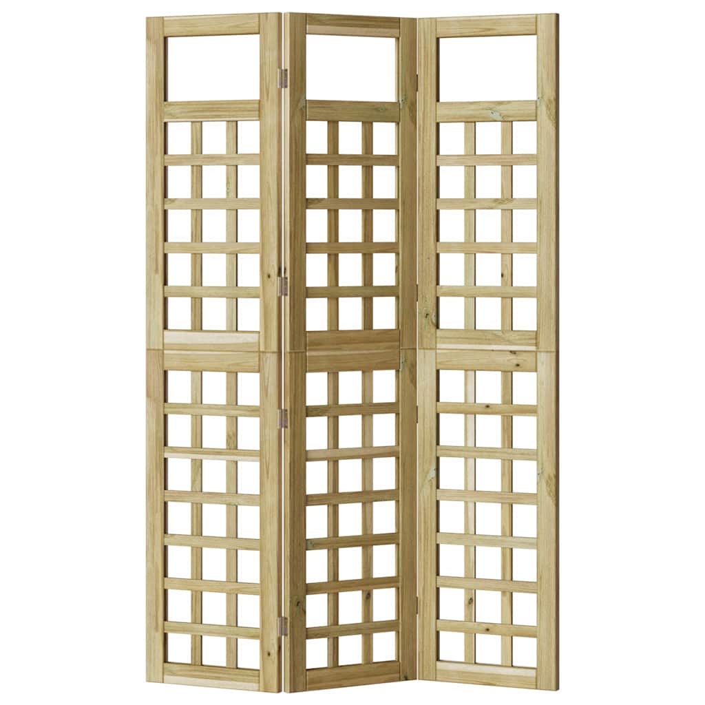 vidaXL Οθόνη Ιδιωτικότητας Μέλι Καφέ 121 x 180 cm Στερεό ξύλο πεύκου