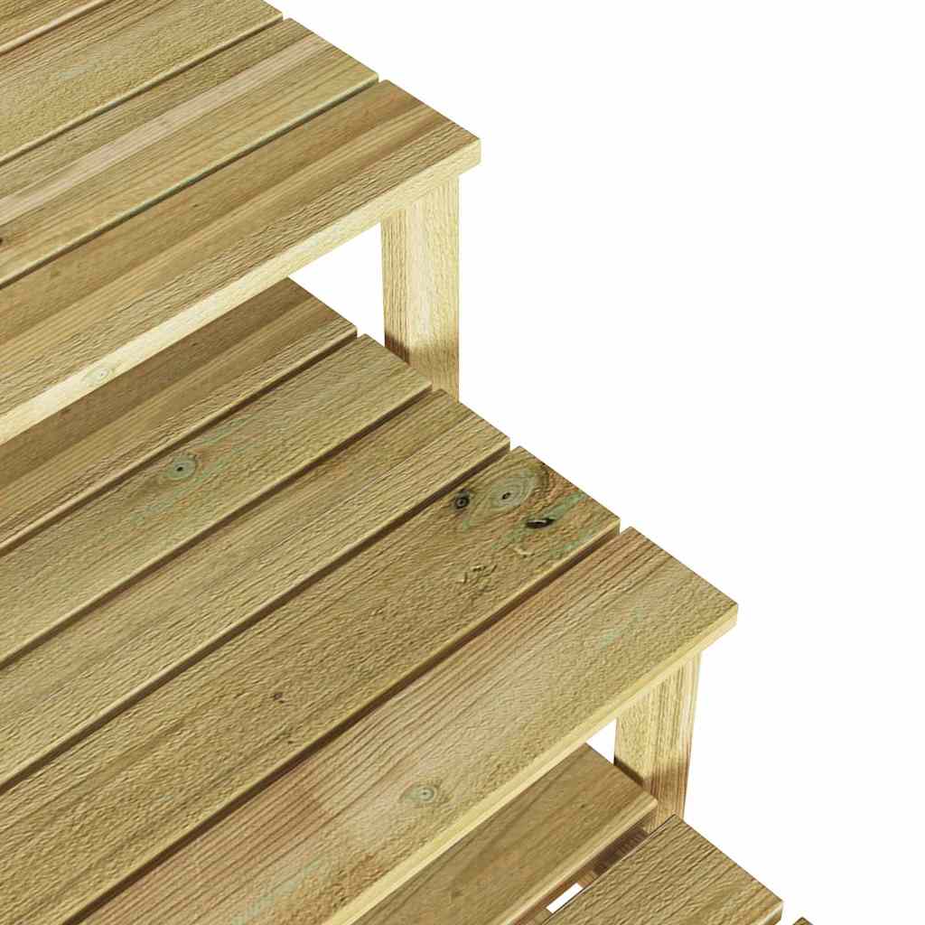 vidaXL Τραπέζι Ξαπλώστρας 3 pcs Καφέ 50.5 x 50 x 46 εκ.