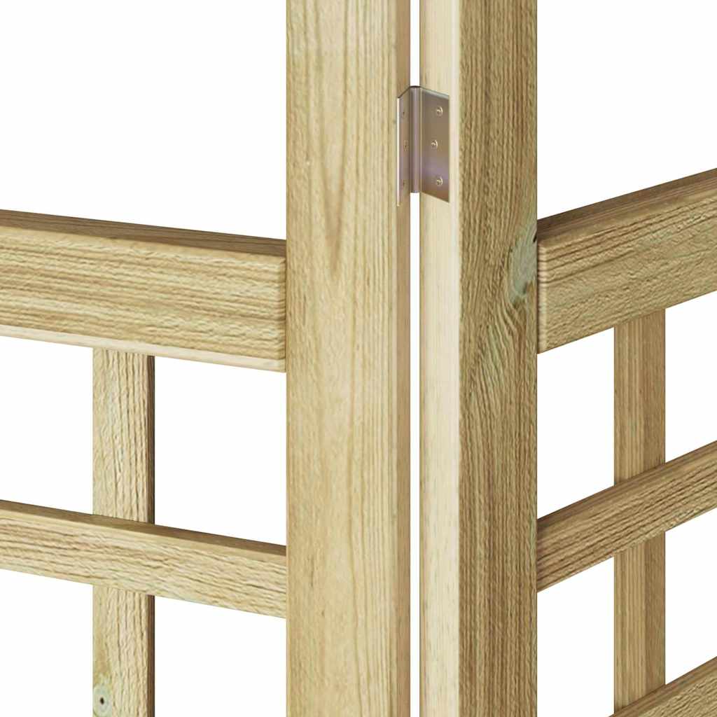 vidaXL Εξωτερική Ιδιωτική Οθόνη, 6 Πάνελ, Ξύλο Πεύκης