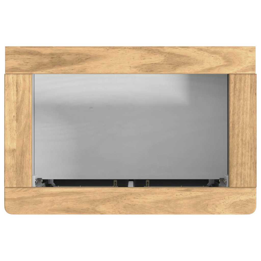 vidaXL Σετ Επίπλων Μπάνιου με συρτάρι 3 pcs Λευκό Στερεό ξύλο πεύκου