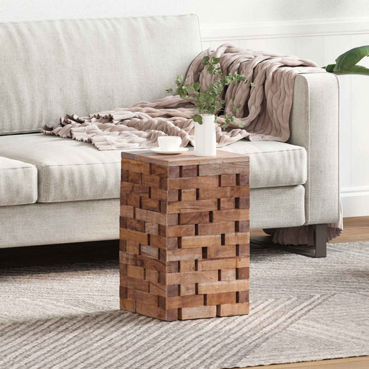 vidaXL Σκαμνί Φυσικό 29 x 29 x 48 εκ. Μασίφ ανακυκλωμένο ξύλο