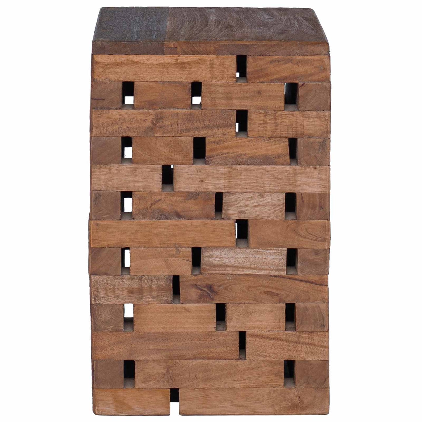 vidaXL Σκαμνί Φυσικό 29 x 29 x 48 εκ. Μασίφ ανακυκλωμένο ξύλο