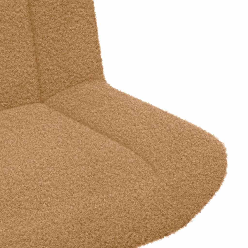 vidaXL Περιστρεφόμενη καρέκλα Μπεζ 63 x 75 x 76 εκ Δέρμα Πρόβατου