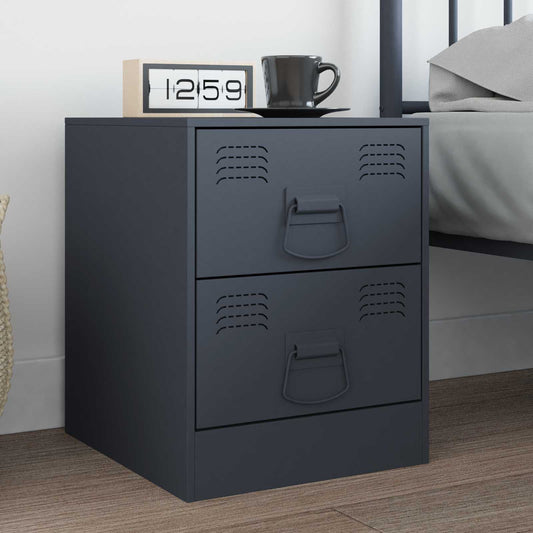 vidaXL Χερούλια Ντουλαπιών 2 τμχ. Ανθρακί 85 x 45 χιλ Μέταλλο