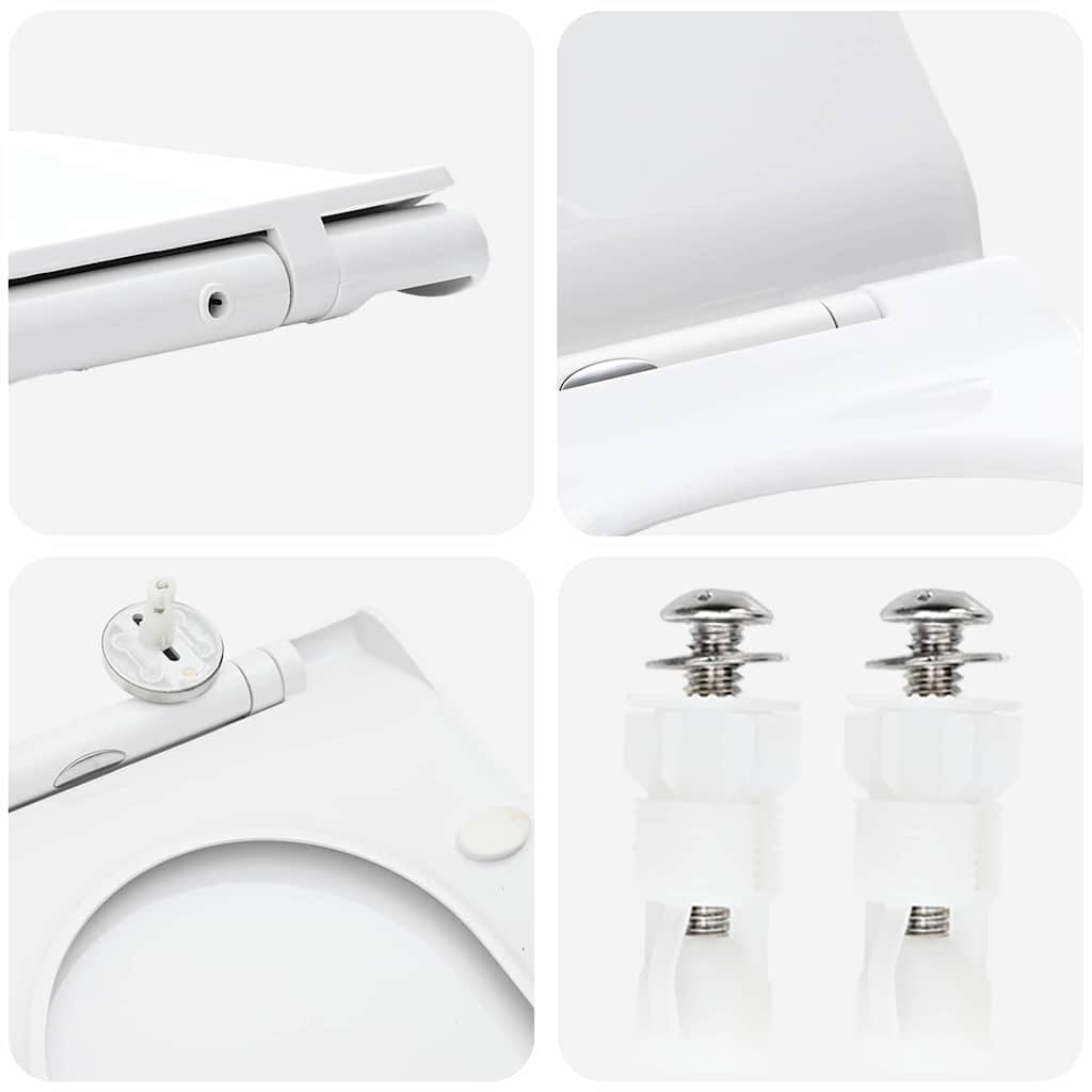 vidaXL Τουαλέτα κατάλληλη για Κάθισμα Λευκό 50 x 36 x 5 εκ