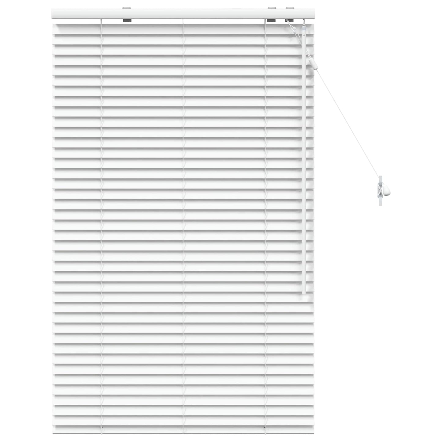 vidaXL Βενετσιάνικη Σκίαση Λευκό 85 x 130 εκ 35 mm