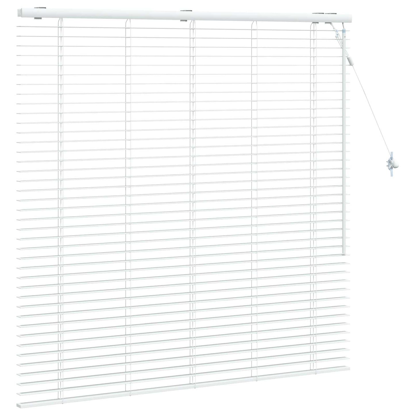 vidaXL Βενετσιάνικη Σκίαση Λευκό 140 x 130 εκ 35 mm