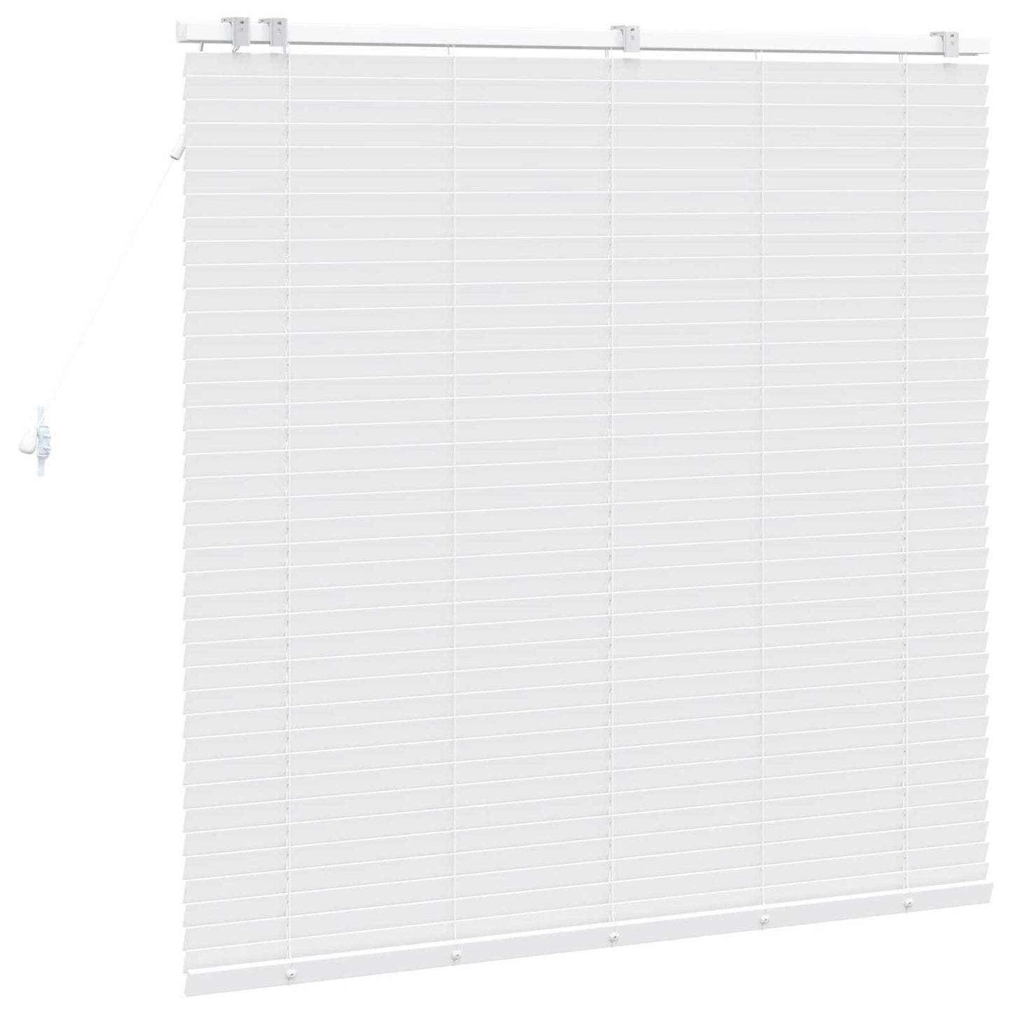 vidaXL Βενετσιάνικη Σκίαση Λευκό 140 x 130 εκ 35 mm