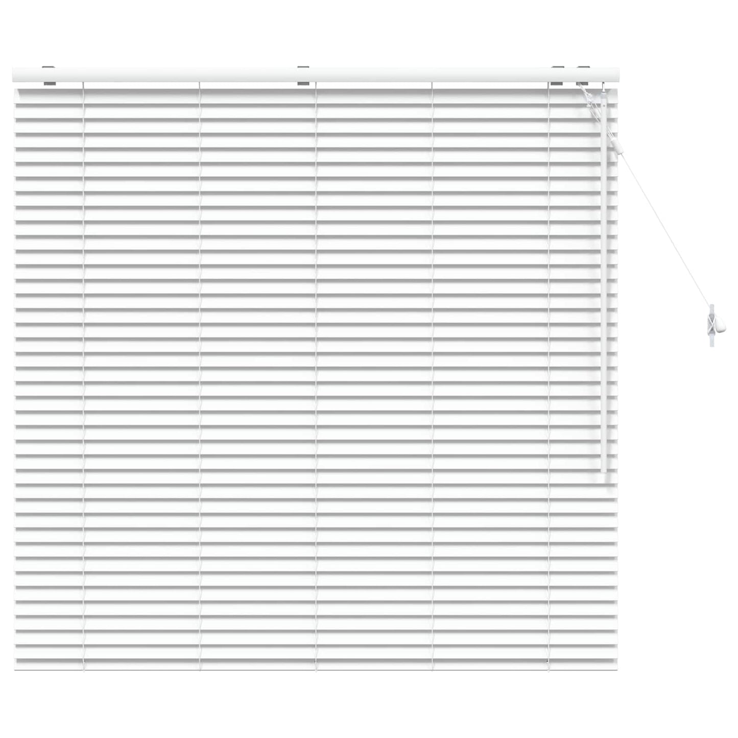 vidaXL Βενετσιάνικη Σκίαση Λευκό 140 x 130 εκ 35 mm
