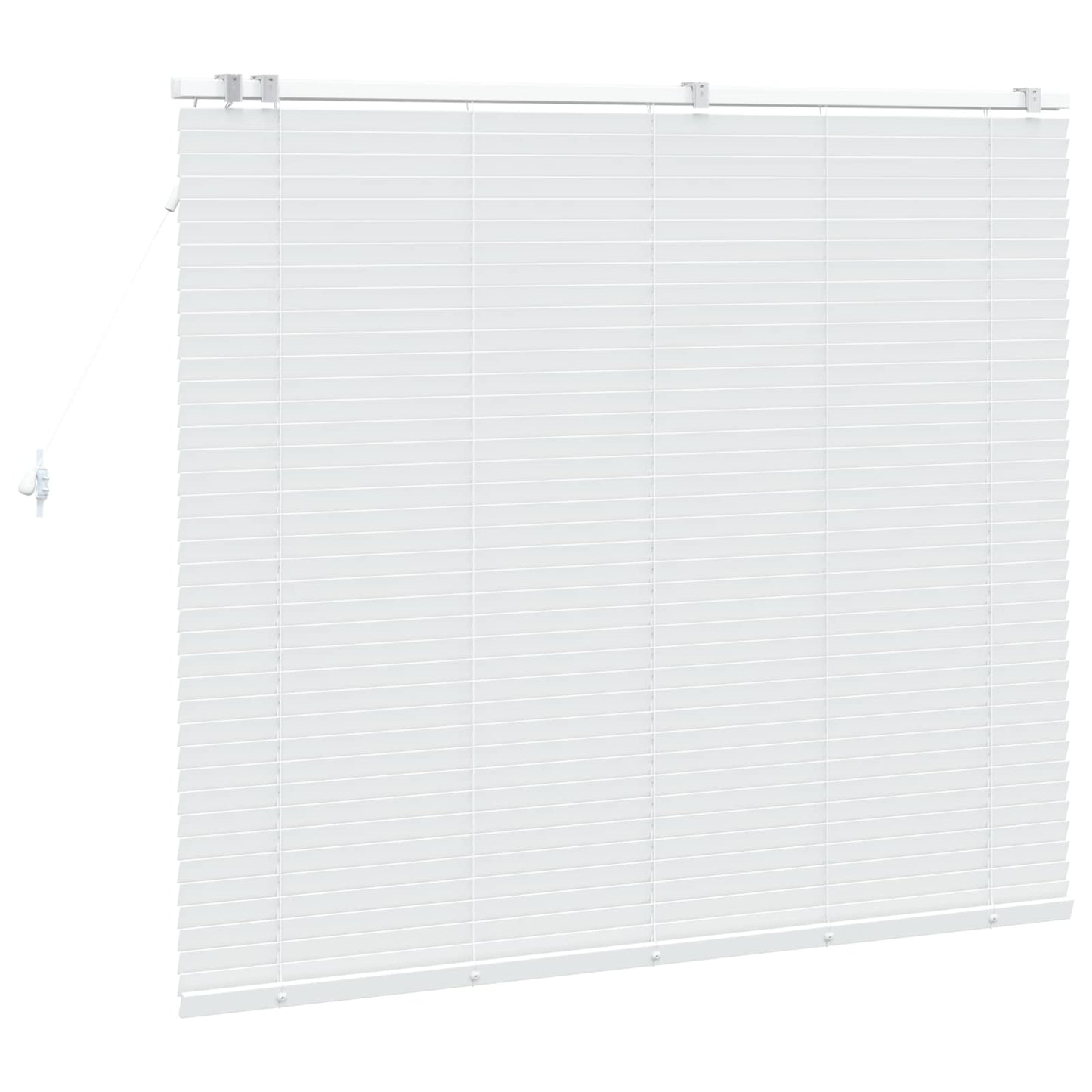 vidaXL Βενετσιάνικη Σκίαση Λευκό 160 x 130 εκ 35 mm