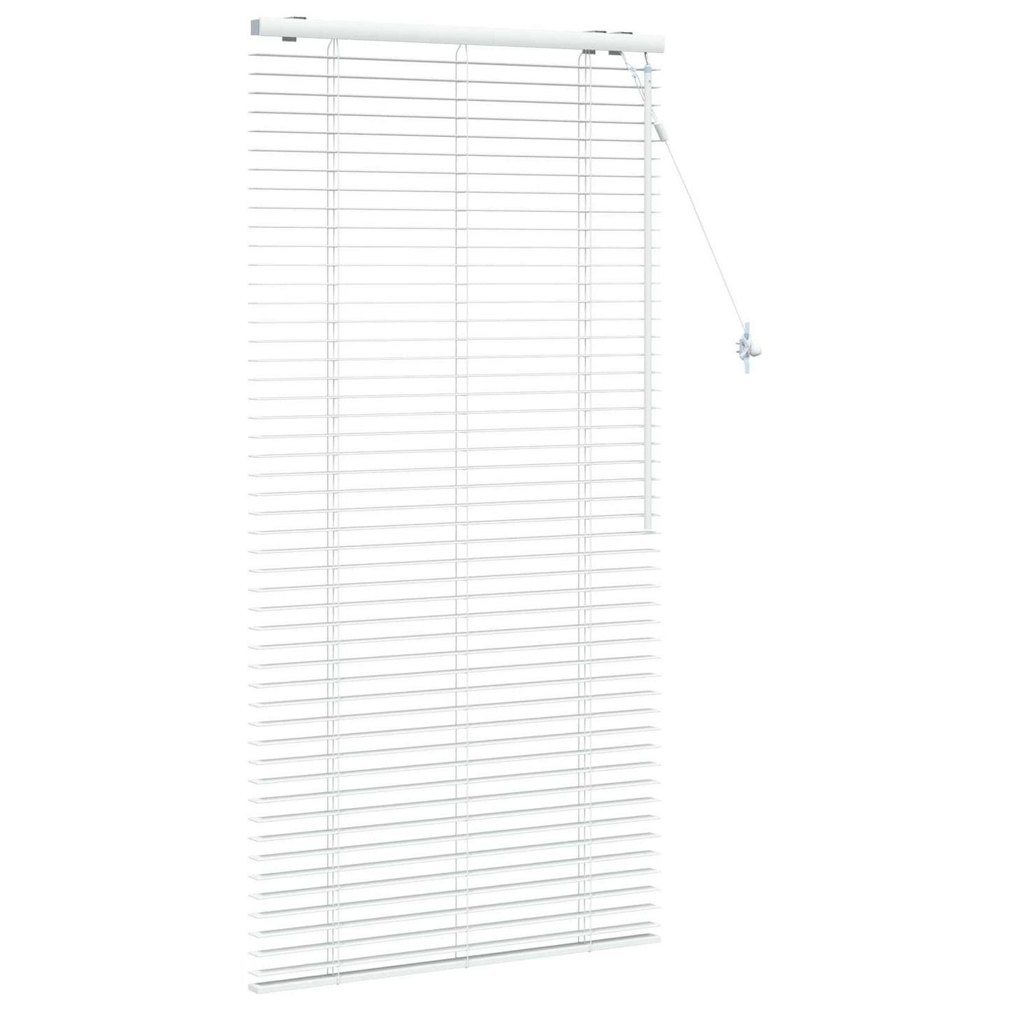 vidaXL Βενετσιάνικη Σκίαση Λευκό 95 x 160 εκ. 35 mm