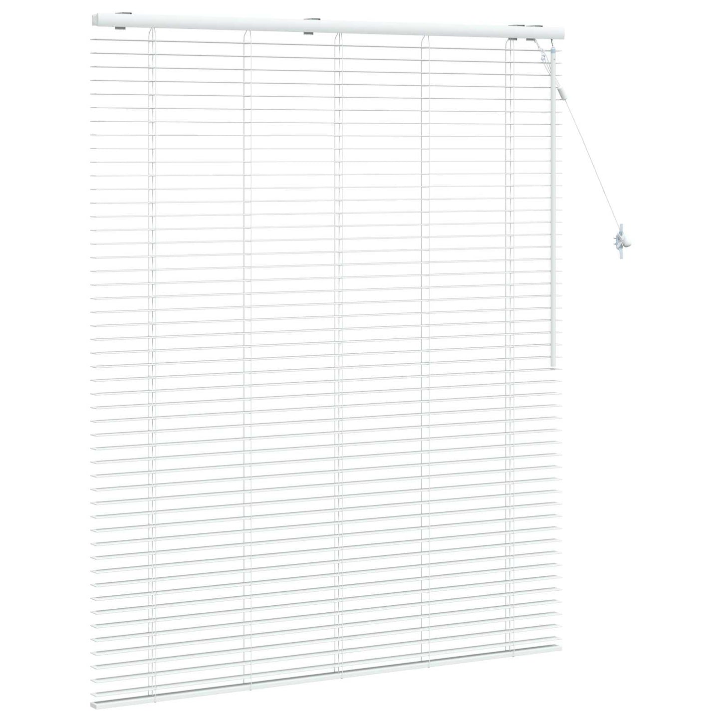 vidaXL Βενετσιάνικη Σκίαση Λευκό 130 x 160 εκ 35 mm