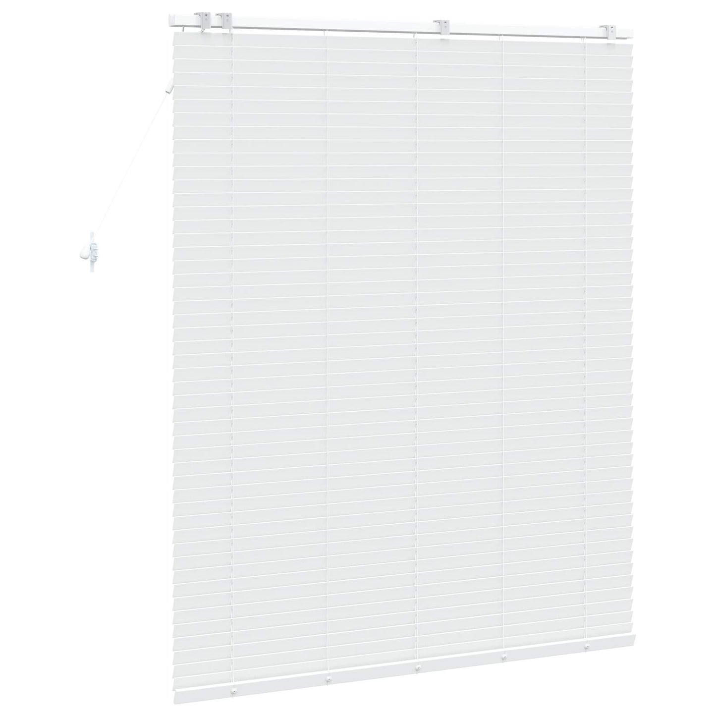 vidaXL Βενετσιάνικη Σκίαση Λευκό 130 x 160 εκ 35 mm