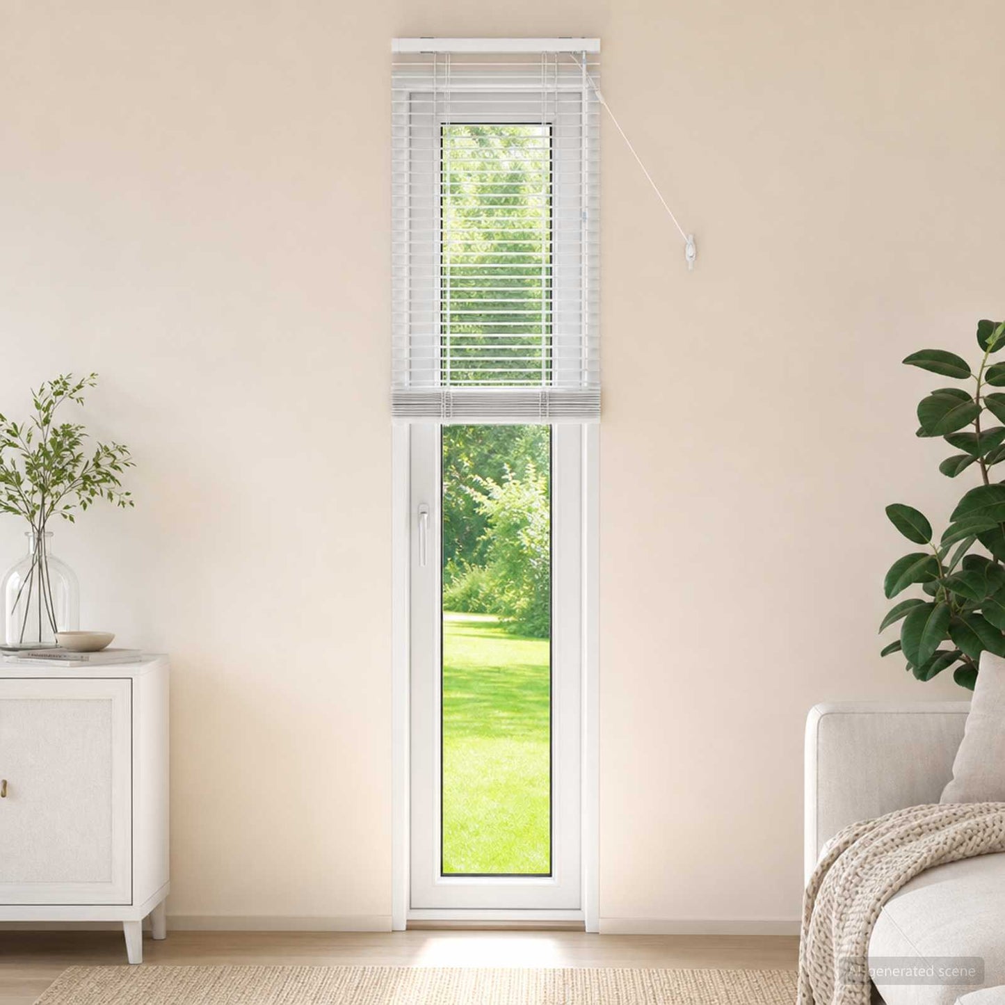 vidaXL Βενετσιάνικη Σκίαση Λευκό 40 x 250 εκ. 35 mm