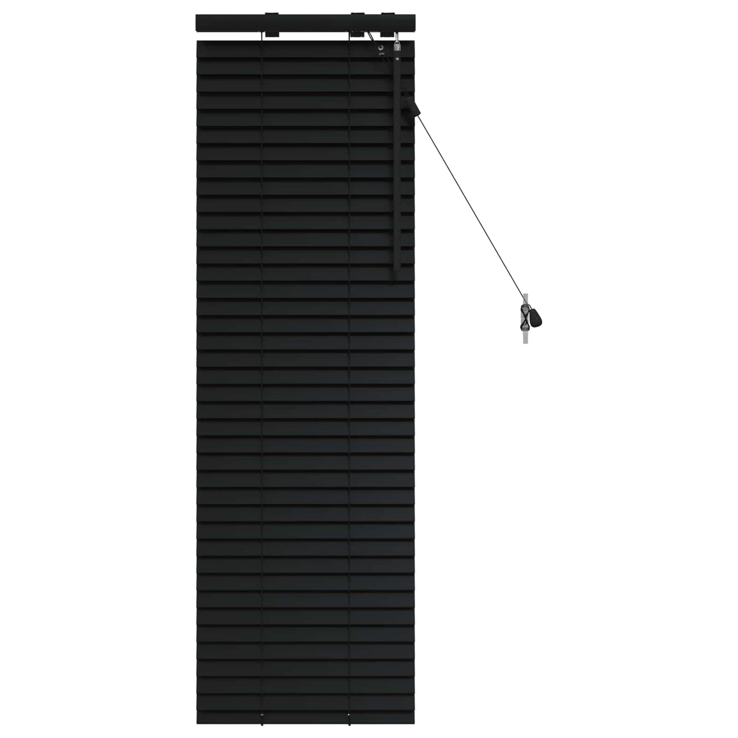 vidaXL Βενετσιάνικη Σκίαση Μαύρο 45 x 130 εκ 35 mm