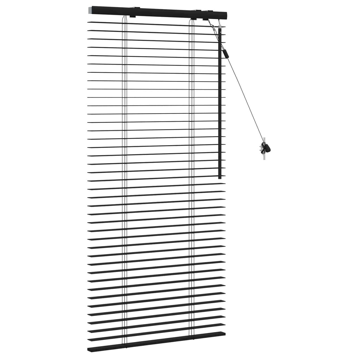 vidaXL Βενετσιάνικη Σκίαση Μαύρο 60 x 130 cm 35 mm