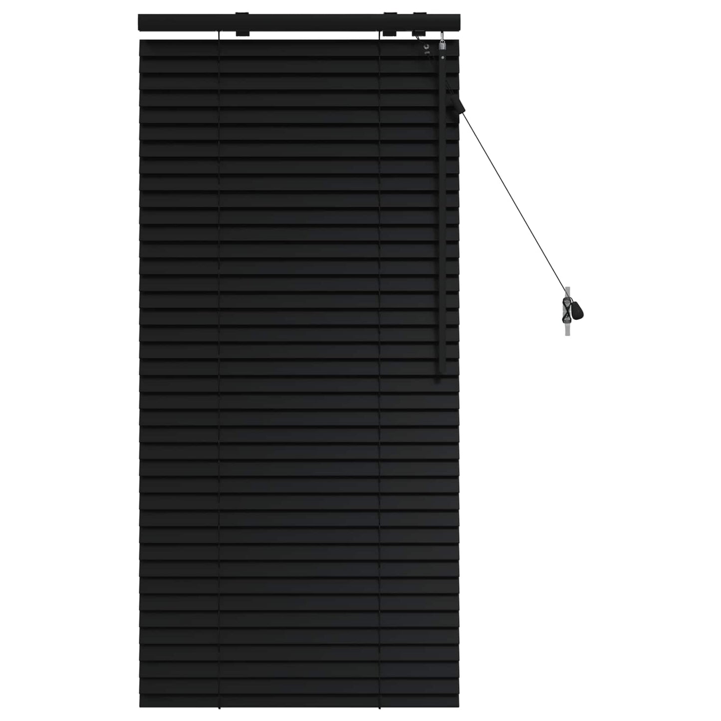 vidaXL Βενετσιάνικη Σκίαση Μαύρο 65 x 130 εκ 35 mm