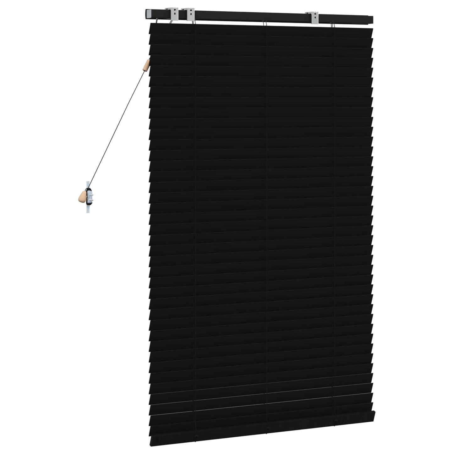 vidaXL Βενετσιάνικη Σκίαση Μαύρο 85 x 130 εκ 35 mm
