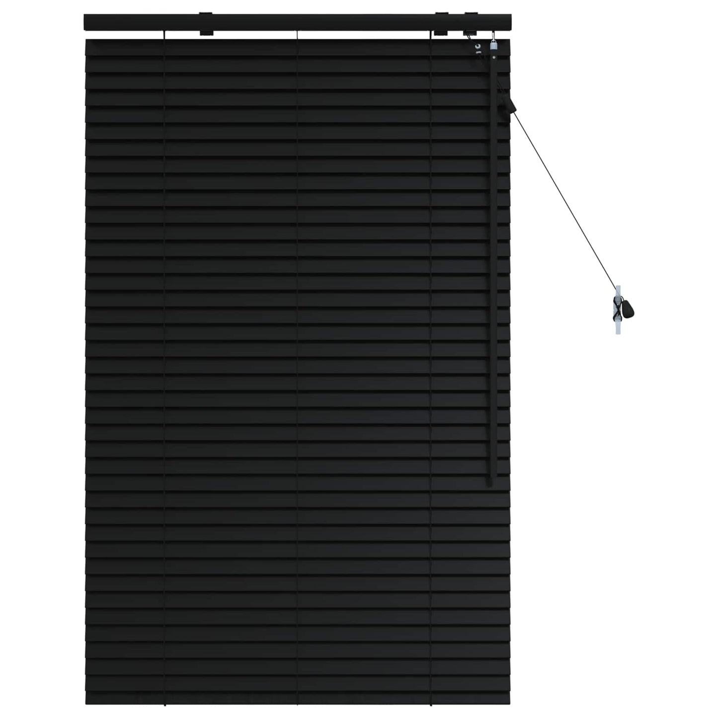 vidaXL Βενετσιάνικη Σκίαση Μαύρο 95 x 130 εκ 35 mm