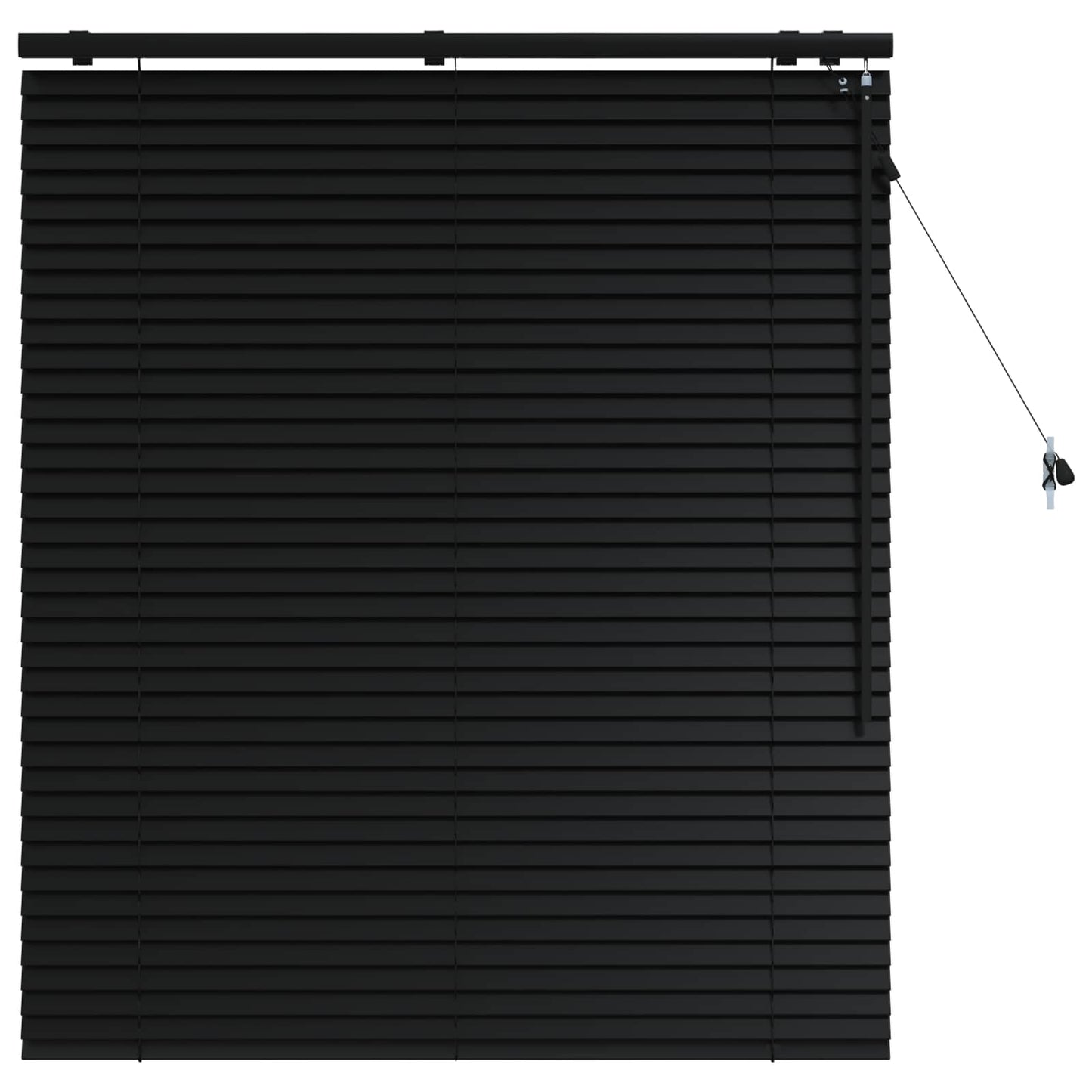 vidaXL Βενετσιάνικη Σκίαση Μαύρο 105 x 130 cm 35 mm