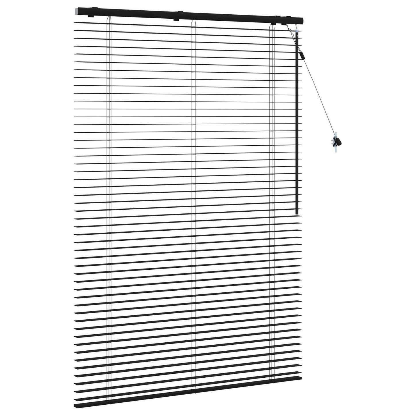 vidaXL Βενετσιάνικη Σκίαση Μαύρο 105 x 160 εκ 35 mm