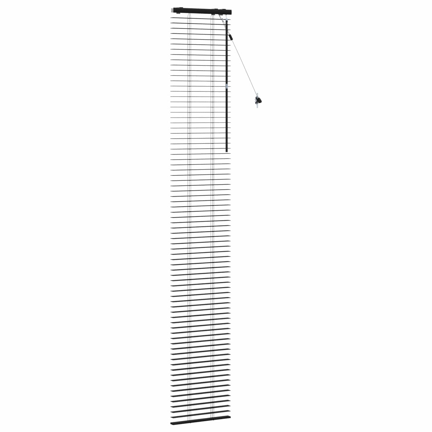 vidaXL Βενετσιάνικη Σκίαση Μαύρο 45 x 250 εκ. 35 mm