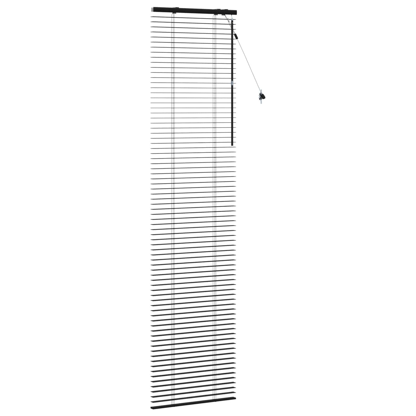 vidaXL Βενετσιάνικη Σκίαση Μαύρο 60 x 250 εκ. 35 mm