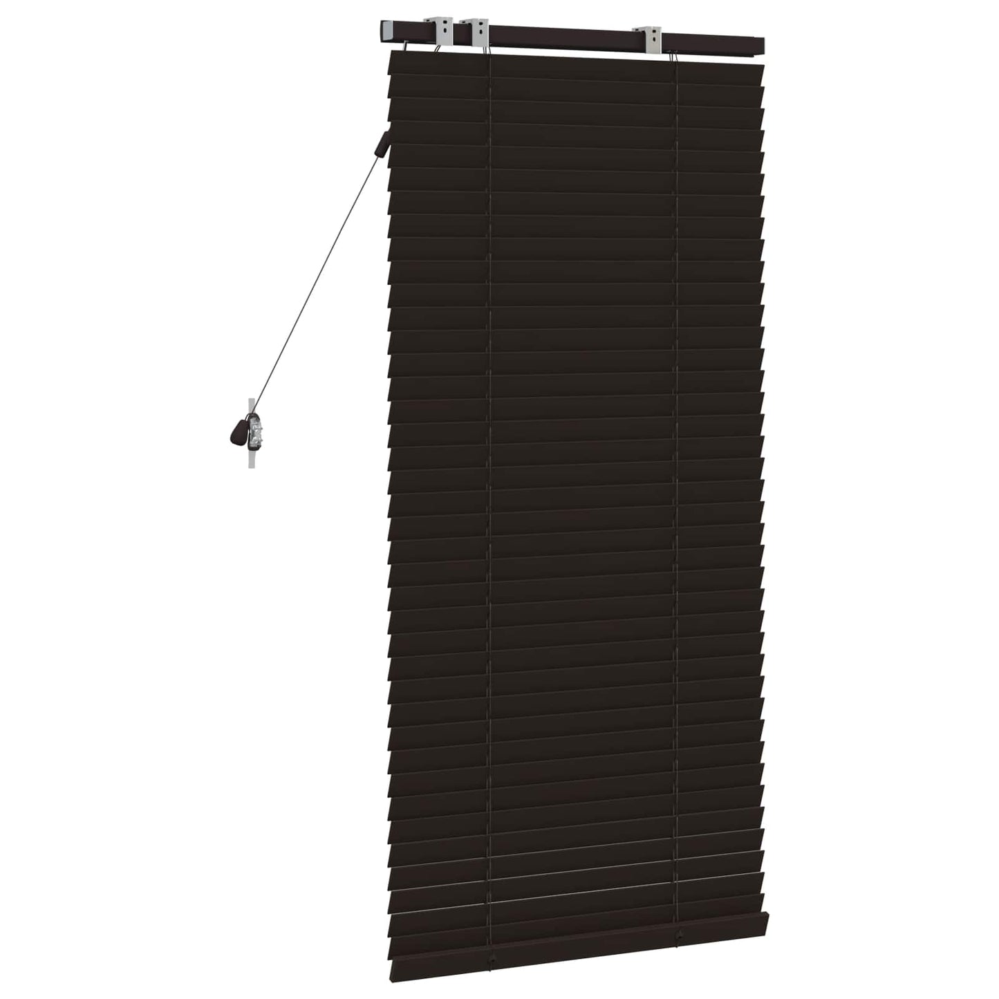 vidaXL Βενετσιάνικη Σκίαση Σκούρο Καφέ 60 x 130 cm 35 mm