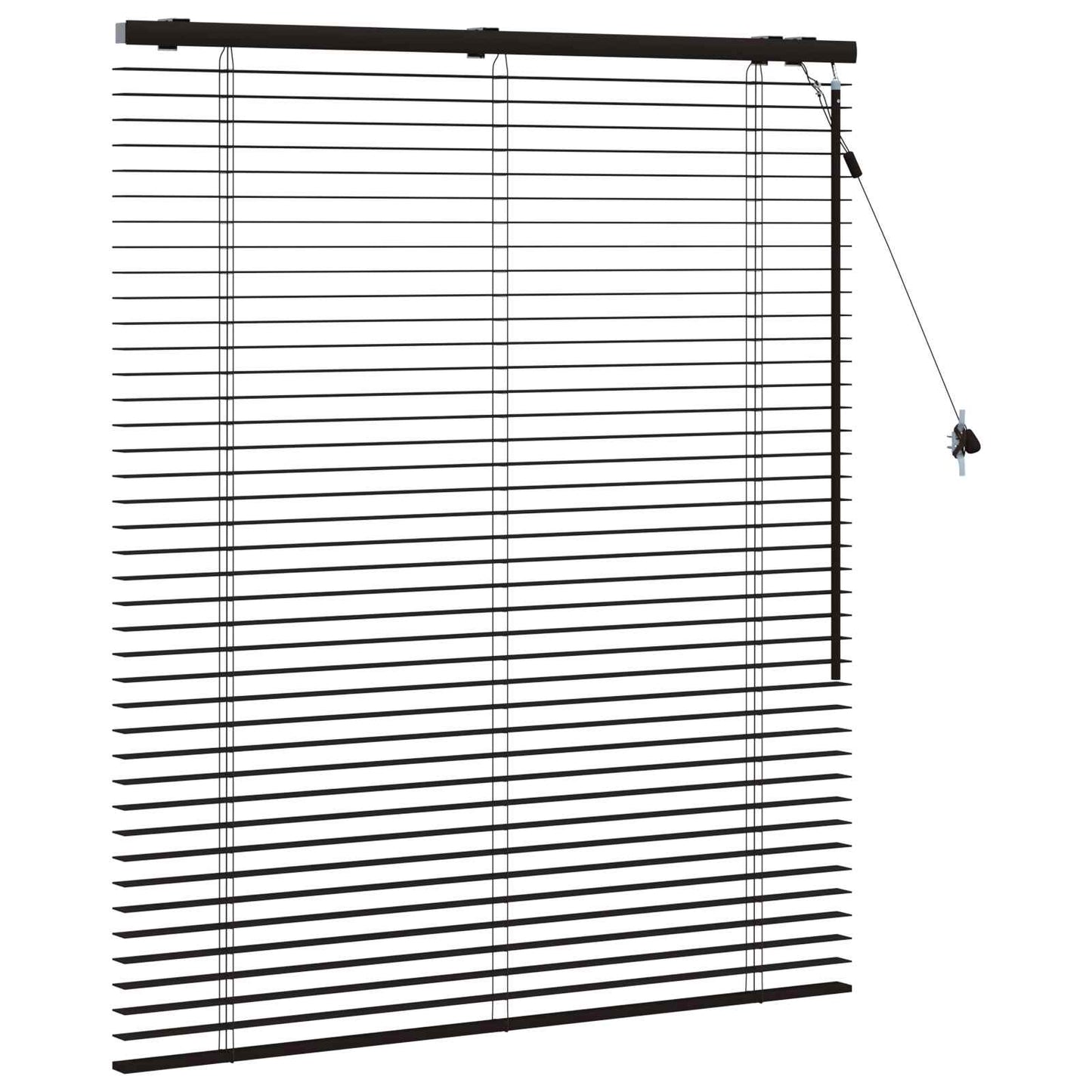 vidaXL Βενετσιάνικη Σκίαση Σκούρο Καφέ 110 x 130 cm 35 mm