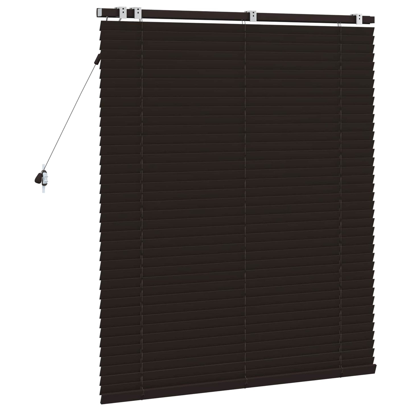 vidaXL Βενετσιάνικη Σκίαση Σκούρο Καφέ 120 x 130 εκ 35 mm