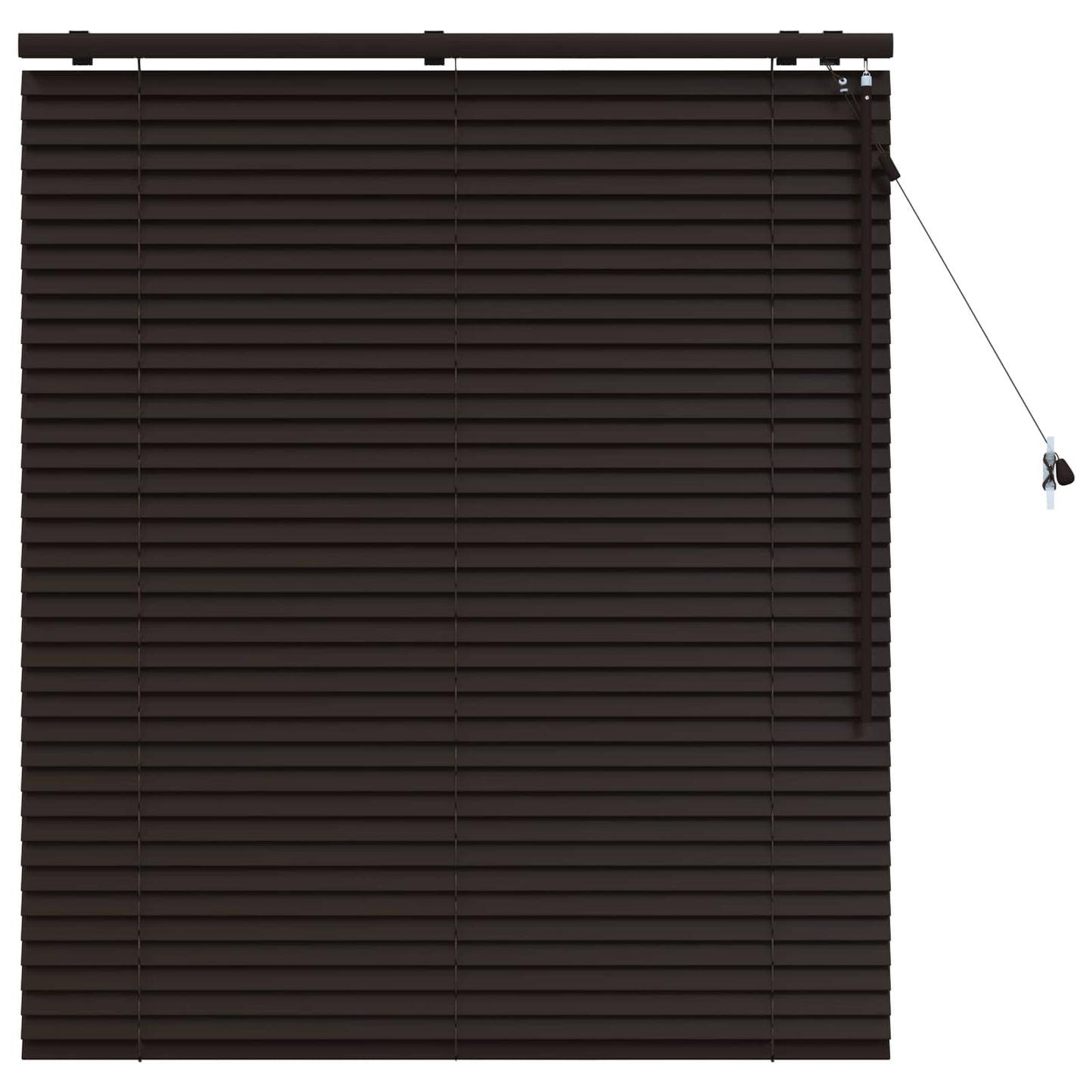 vidaXL Βενετσιάνικη Σκίαση Σκούρο Καφέ 120 x 130 εκ 35 mm