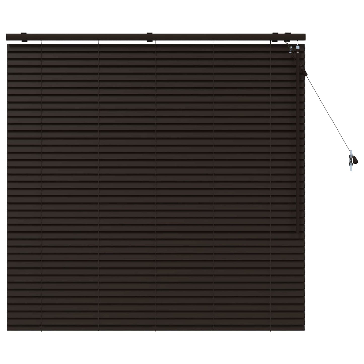vidaXL Βενετσιάνικη Σκίαση Σκούρο Καφέ 125 x 130 εκ 35 mm