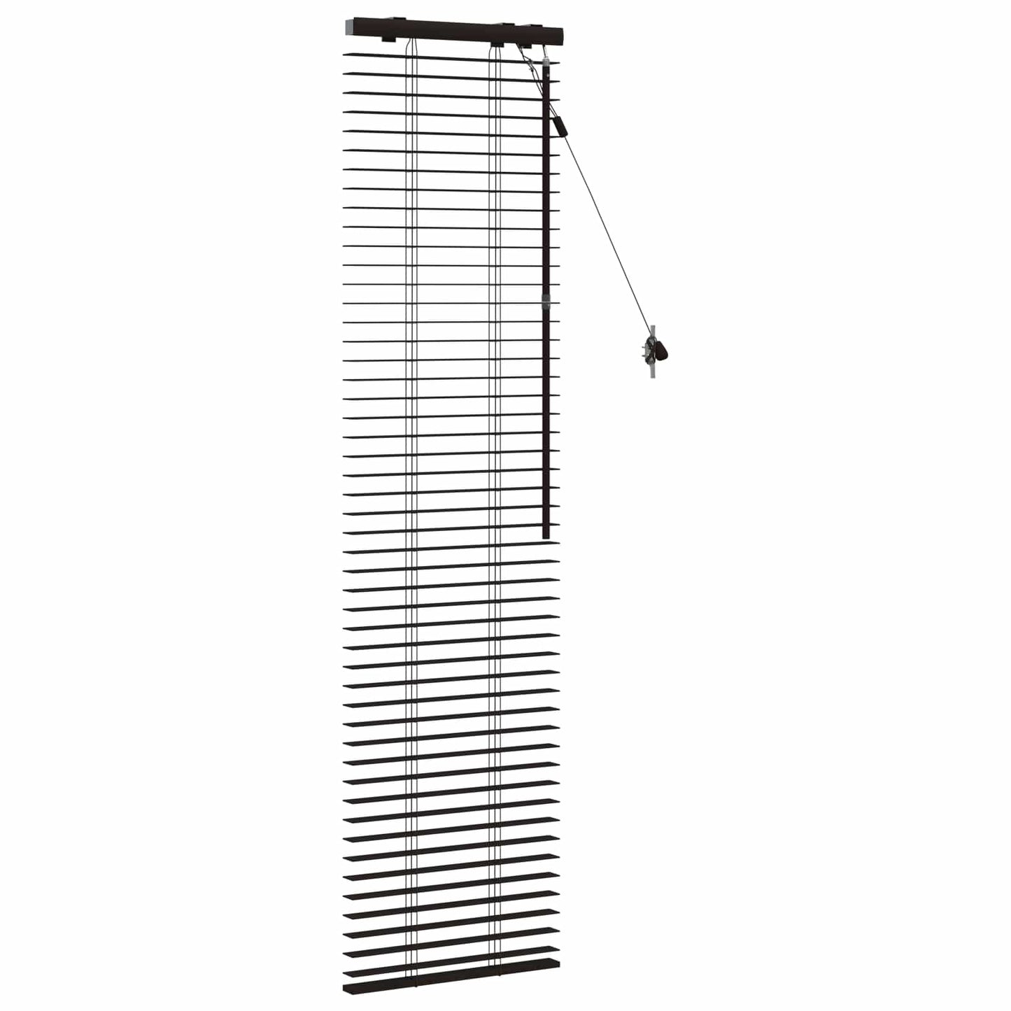 vidaXL Βενετσιάνικη Σκίαση Σκούρο Καφέ 45 x 160 εκ. 35 mm