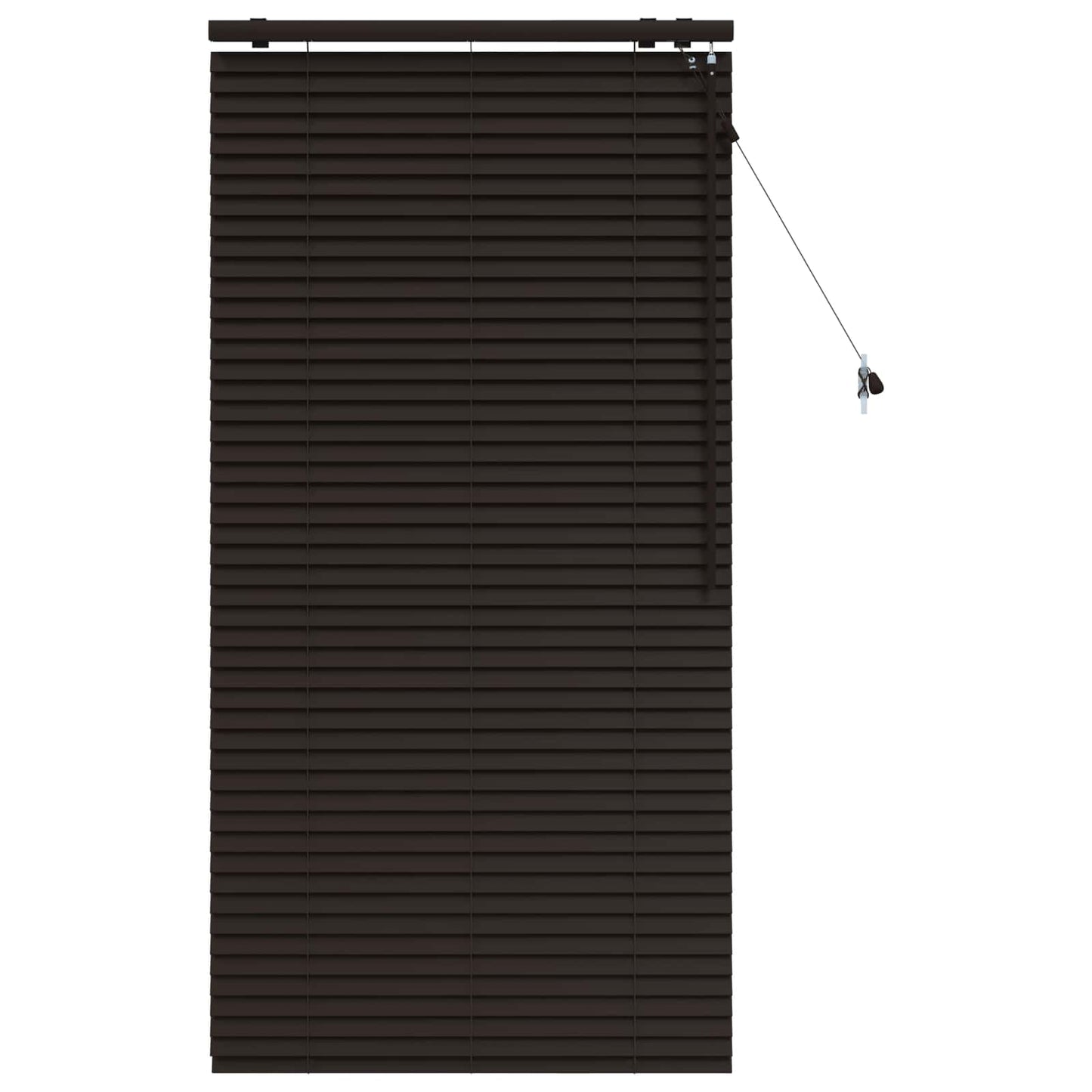 vidaXL Βενετσιάνικη Σκίαση Σκούρο Καφέ 95 x 160 εκ. 35 mm