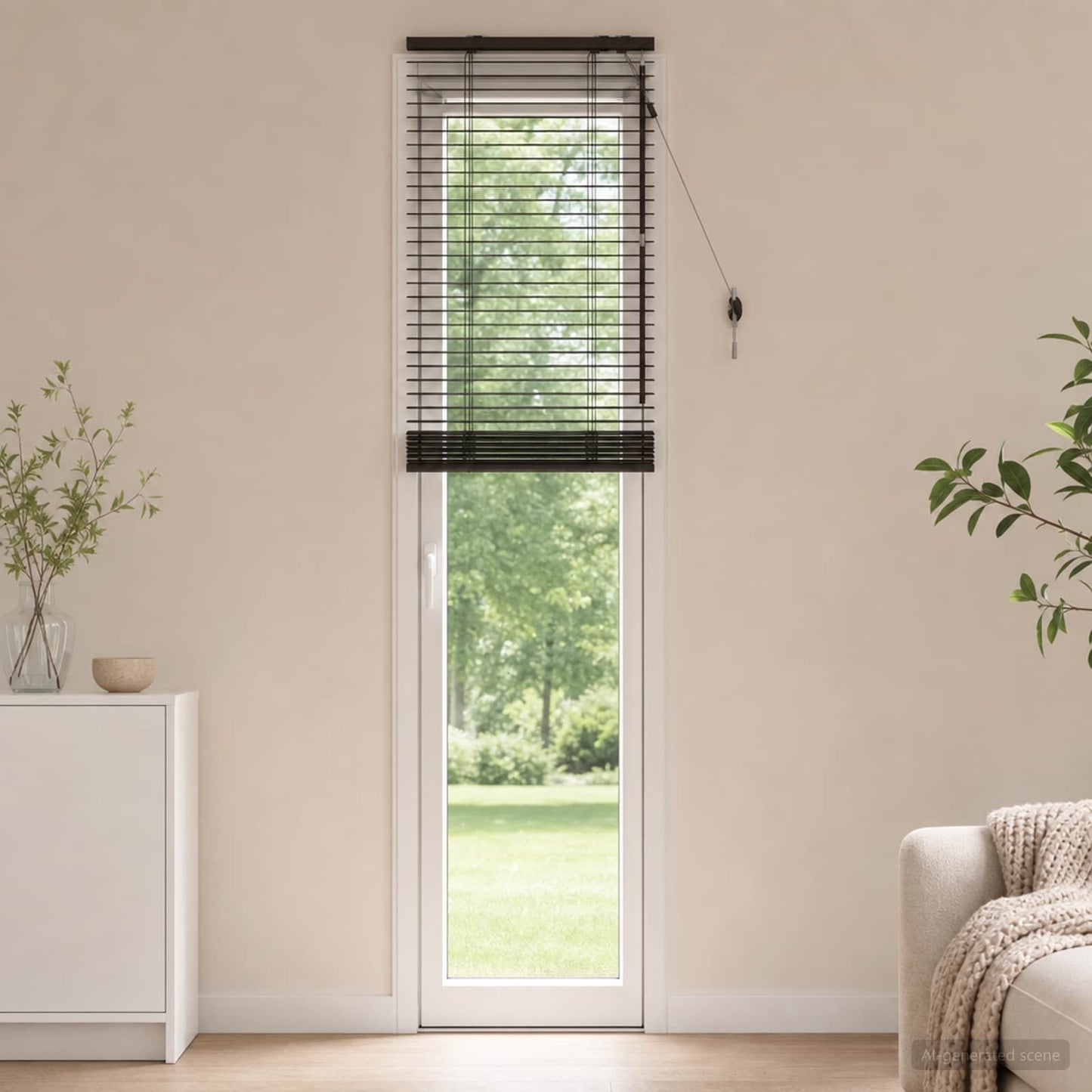 vidaXL Βενετσιάνικη Σκίαση Σκούρο Καφέ 65 x 250 cm 35 mm