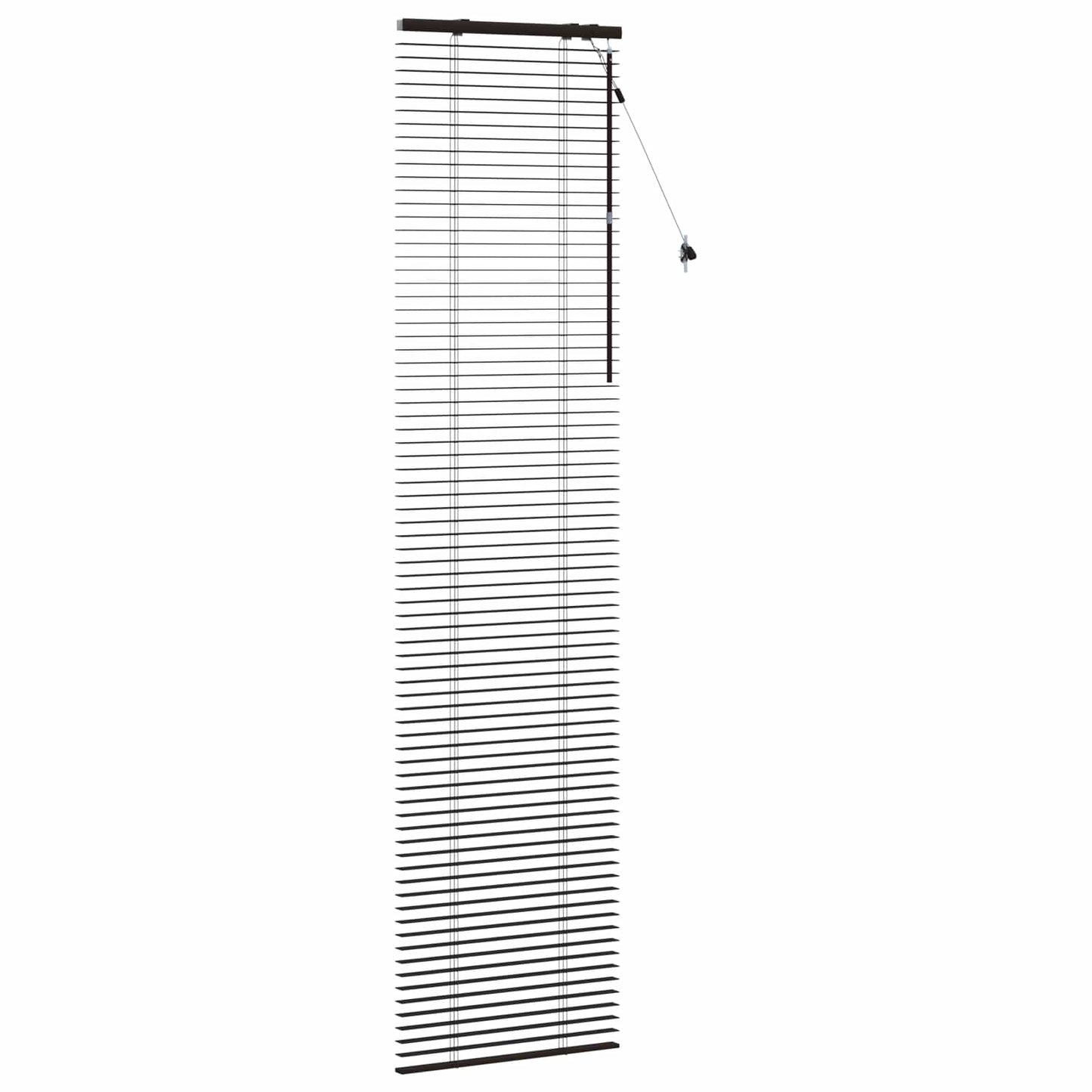 vidaXL Βενετσιάνικη Σκίαση Σκούρο Καφέ 65 x 250 cm 35 mm