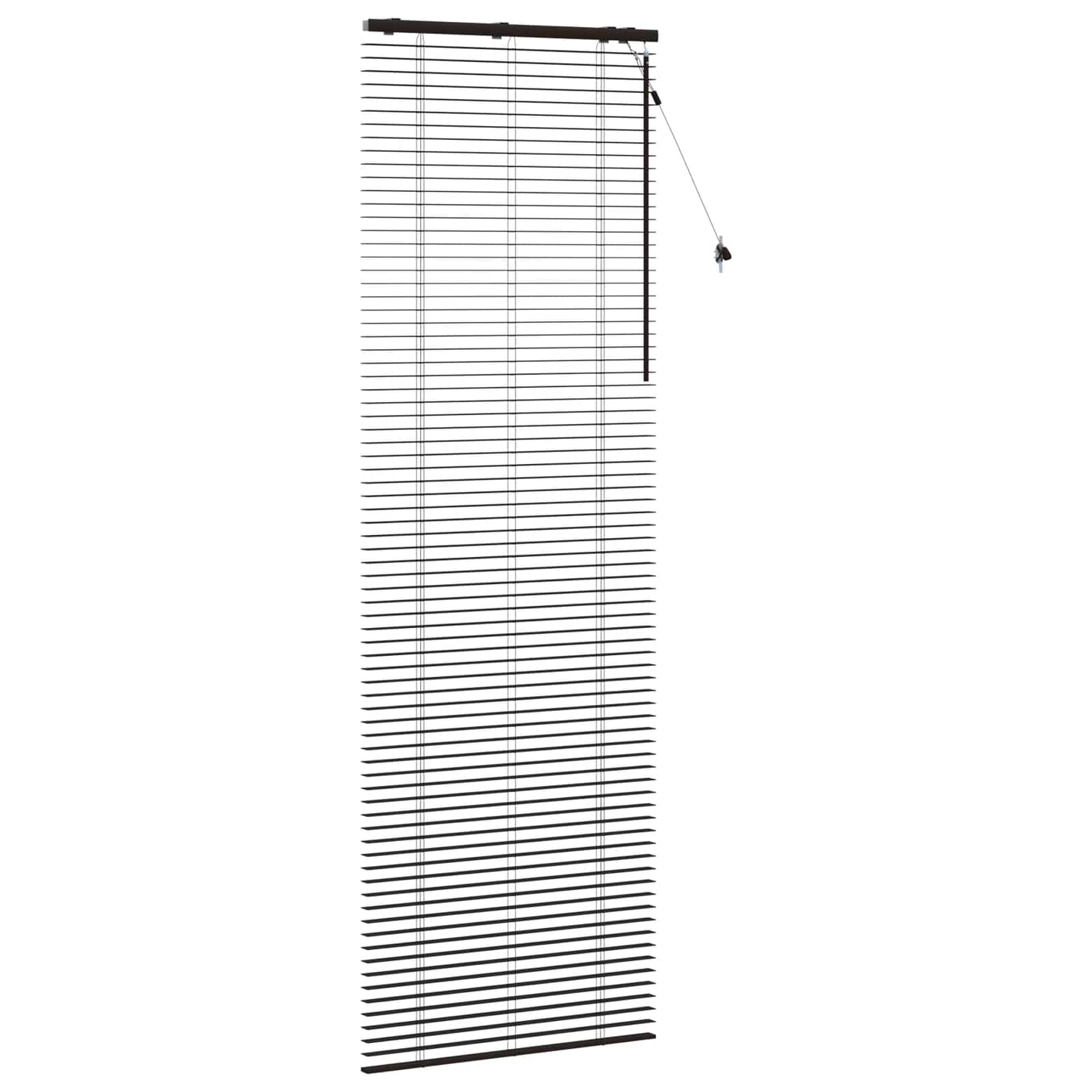 vidaXL Βενετσιάνικη Σκίαση Σκούρο Καφέ 90 x 250 εκ. 35 mm