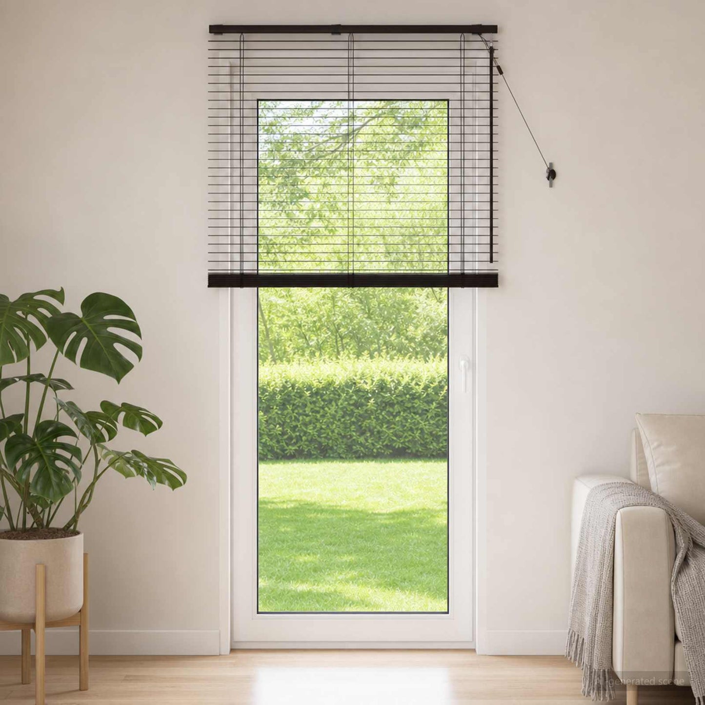 vidaXL Βενετσιάνικη Σκίαση Σκούρο Καφέ 100 x 250 cm 35 mm