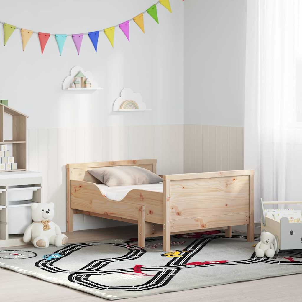 vidaXL Σκελετός Κρεβατιού Καφέ 80 x 200 cm Στερεά ξυλεία πεύκου