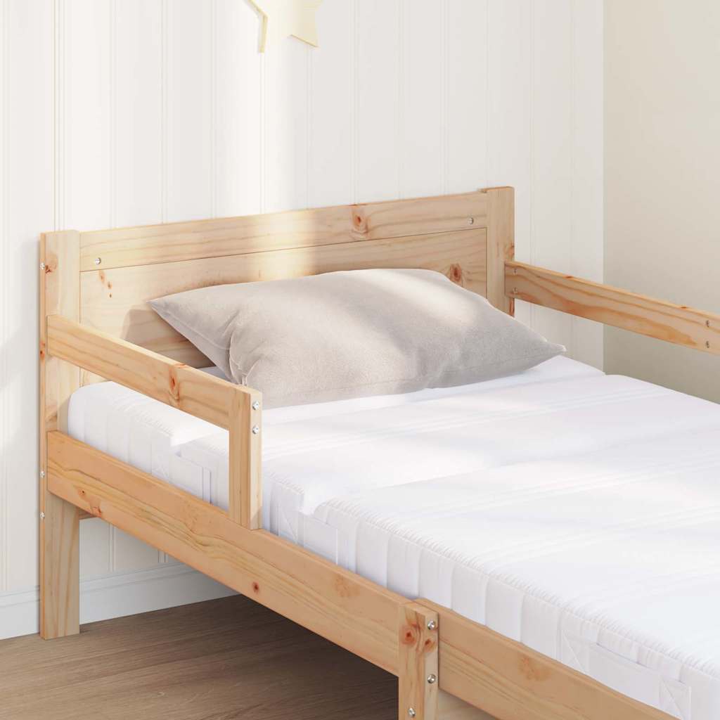 vidaXL Σκελετός Κρεβατιού Καφέ 80 x 200 cm Στερεά ξυλεία πεύκου