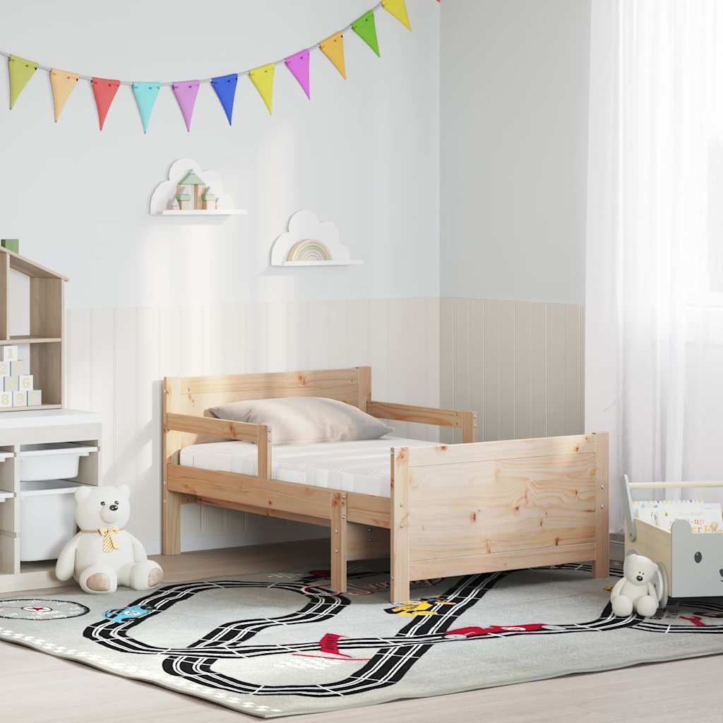 vidaXL Σκελετός Κρεβατιού Καφέ 80 x 200 cm Στερεά ξυλεία πεύκου