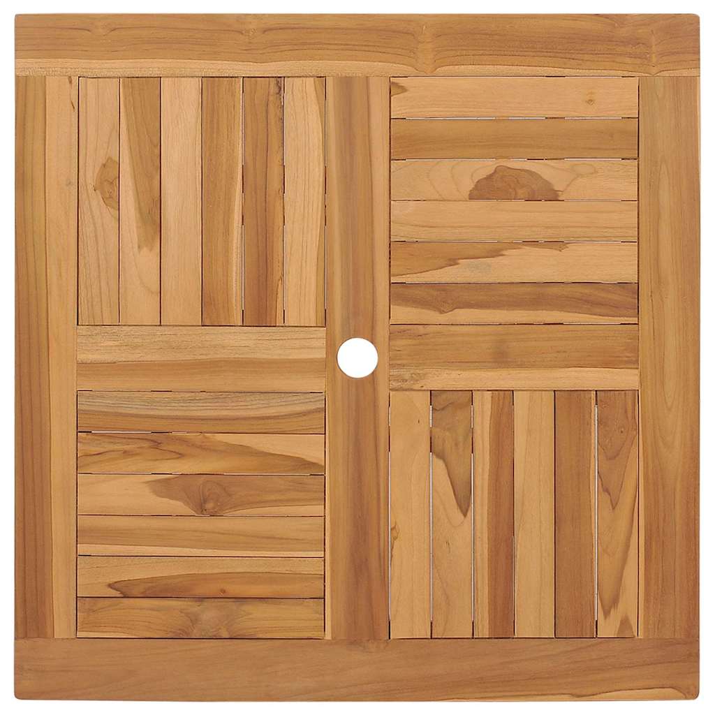 vidaXL Σέτ φαγητού για κήπο 3 pcs Καφέ Μασίφ ξύλο teak