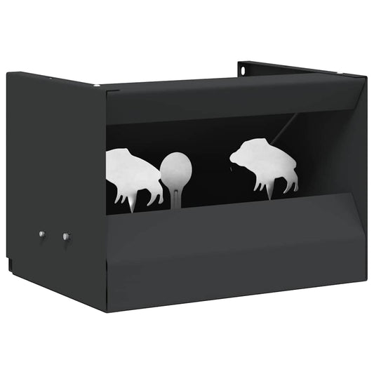 vidaXL Κουτί Παγίδας Σφαιρών Μαύρο 29 x 22 x 20 εκ Ατσάλι