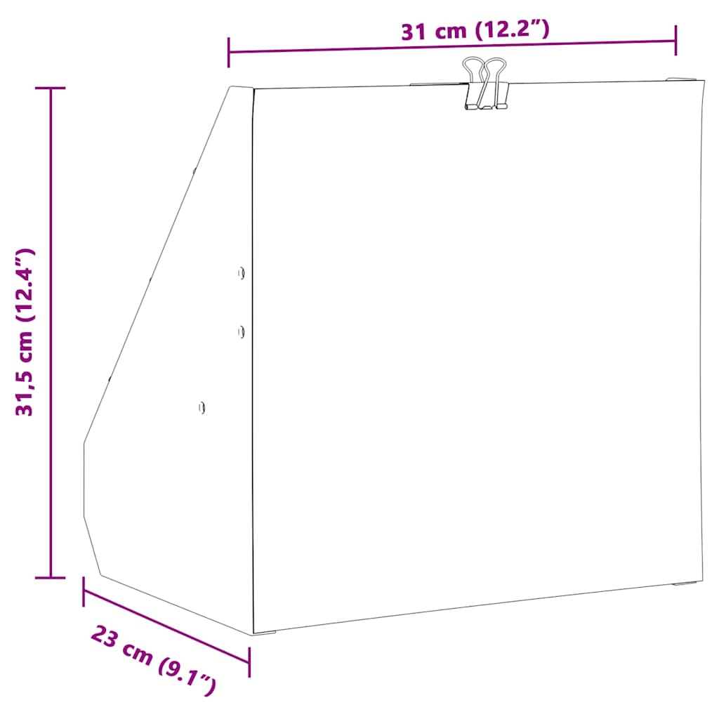 vidaXL Στόχος-παγίδα σφαιριδίων Μαύρο 31 x 23 x 31.5 εκ Ατσάλι